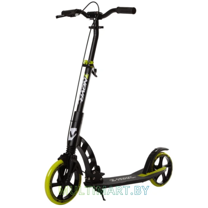 Самокат Novatrack Deft Pro Brake 230BFS.DEFT.BLM21 (лимонный/черный, 2021)